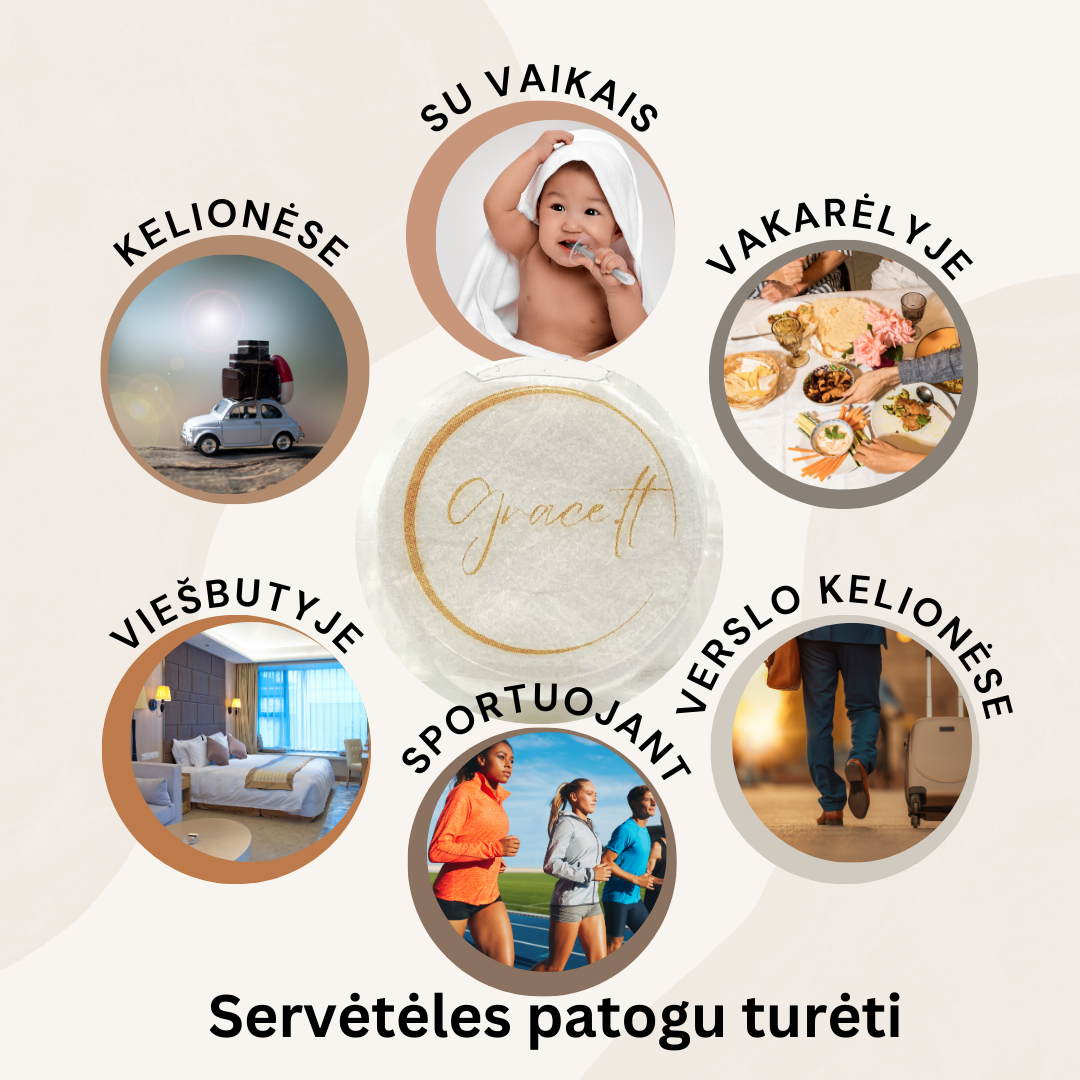 Suspaustos servetėlės GRACE