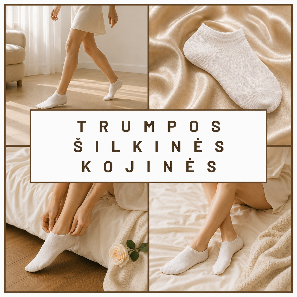 Trumpos šilkinės kojinės