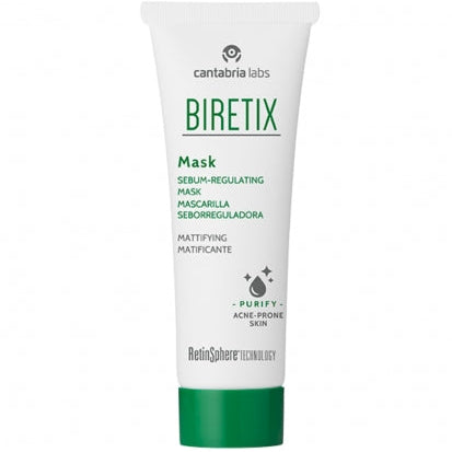 BIRETIX SEBUMĄ REGULIUOJANTI VEIDO KAUKĖ, 25 ML